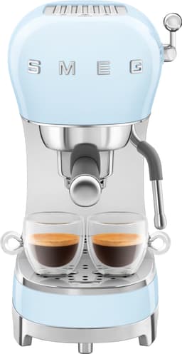 Smeg 50's style espressomaskin ECF02PBEU (pastellblå)