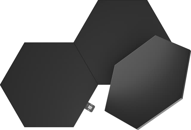 Nanoleaf Shapes Ultra Black Hexagon utvidelsespakke (3 paneler)