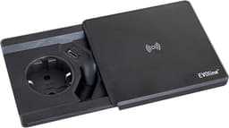 EVOline Square80 QI eluttag (svart)