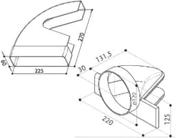 Franke ventilationsslanganslutning 112.0040.370