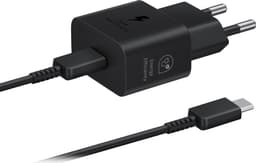 Samsung USB-C 25W vegglader med ladeledning (sort)