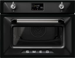 Smeg Victoria Kalusteisiin sijoitettava kompaktiuuni mikroaaltotoiminnolla SO4902M1N (musta)