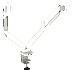 Fellowes Platinum dubbel arm för bildskärm (vit)