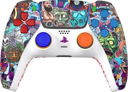 King PS5 trådlös handkontroll (new stickerbomb)