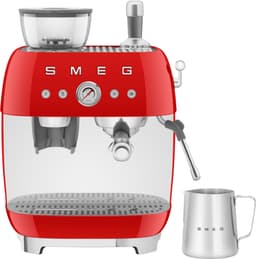 Smeg espressomaskin i 50-talsstil EGF03RDEU (röd)