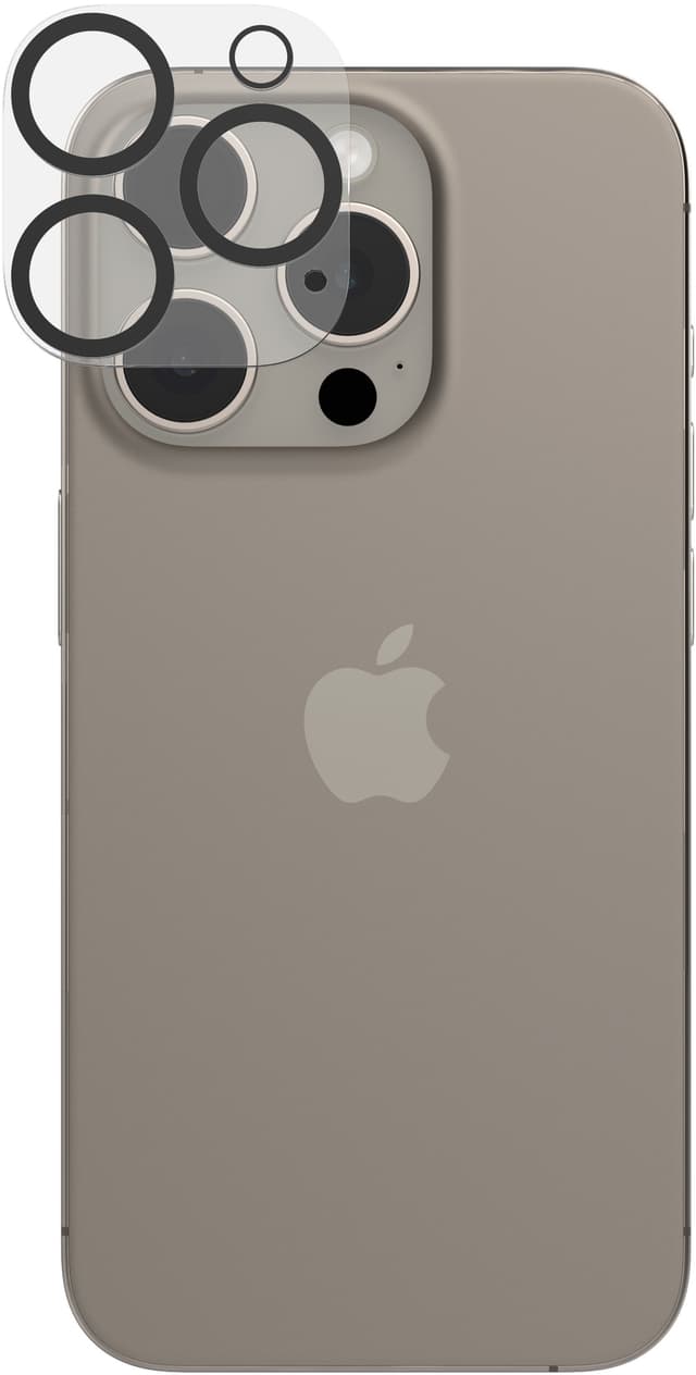 ZAGG InvisibleShield iPhone 15 Pro/Pro Max Linsebeskyttelse Glass Elite Camera Lens Protector