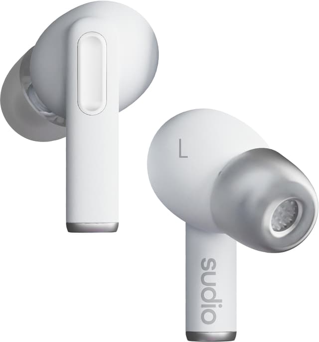Sudio A1 Pro helt trådløse in-ear hodetelefoner (hvit)