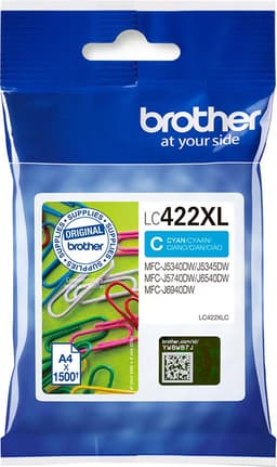 Brother LC422XL blekkpatron (cyan)