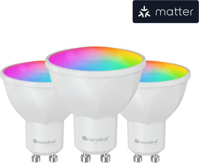 Nanoleaf Essentials Matter LED-lampa GU10 (3-pack)