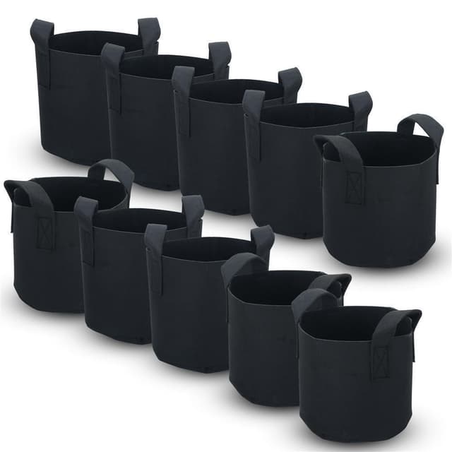 10x Planteringssäck Planteringskärl (56 l - 50 x 30 cm)