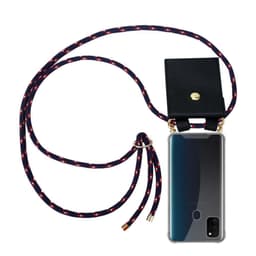 Samsung Galaxy M21 / M30s Deksel med Halskjede (blå)