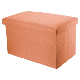 Sammenleggbar Benk 78x38x38 cm Seteterning (oransje)