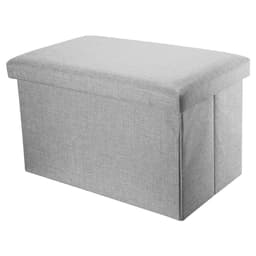 Sammenleggbar Benk 49x30x30 cm Krakk Seteterning (grå)