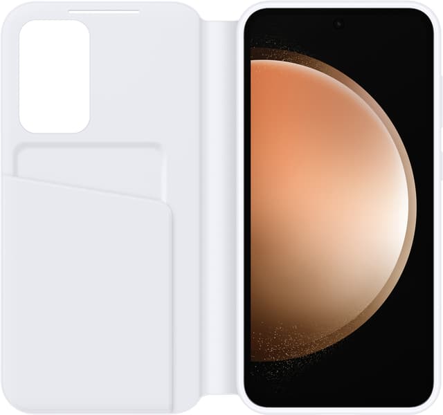 Samsung Galaxy S23 FE Smart View plånboksfodral (vitt)