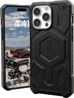UAG Monarch Pro MagSafe iPhone 15 Pro Max suojakuori (hiili)