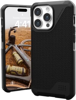 UAG Metropolis Lite MagSafe iPhone 15 Pro Max etui (kevlar/sort)