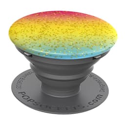 Popsockets greb til mobilenhed (glitter rainbow showers)