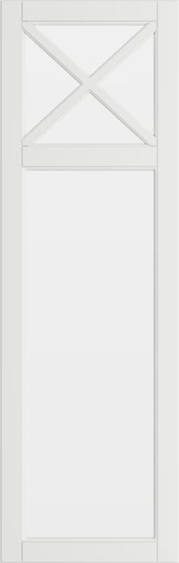 Epoq Heritage Mansion vitrinedør helglass til kjøkken 40x125 (class. white)