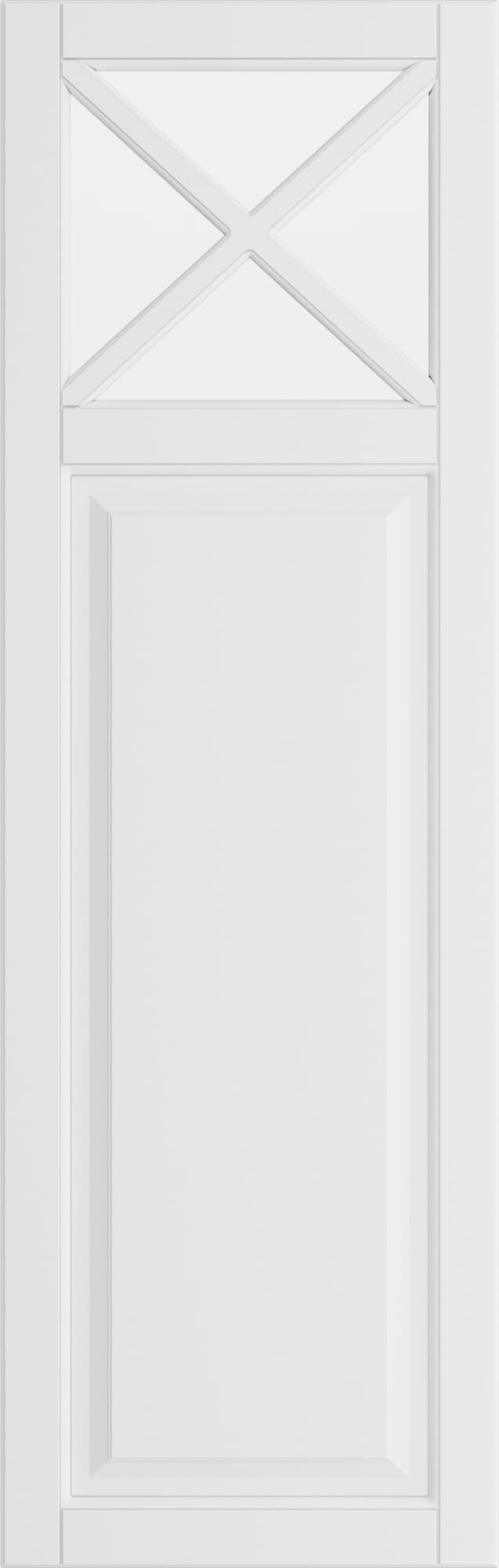 Epoq Heritage Mansion vitrinedør halvglass til kjøkken 40x125 (klass. hvit)