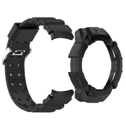 Armor silikone urrem med beskyttende etui til Samsung Galaxy Watch6 44mm Sort