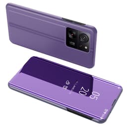 SKALO Xiaomi 13T/13T Pro Clear View Mirror Etui - Lilla-Blå