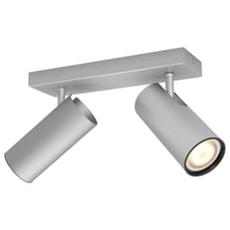 Philips Hue White ambiance Buratto dubbel spotlight (aluminium)