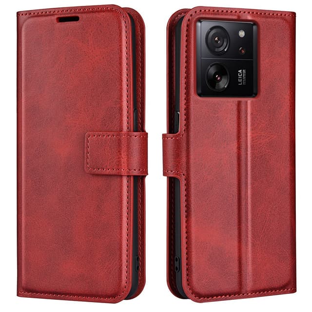 SKALO Xiaomi 13T/13T Pro Premium Plånboksfodral - Röd