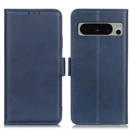 SKALO Google Pixel 8 Pro Premium Plånboksfodral - Blå