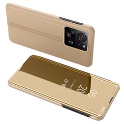 SKALO Xiaomi 13T/13T Pro Clear View Spegel fodral - Guld