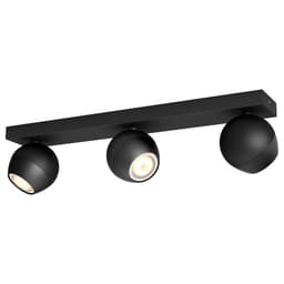 Philips Hue White Ambiance Buckram tredoble spotlys (sort)