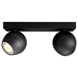 Philips Hue White ambiance Buckram dobbelt spotlys (sort)