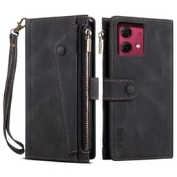 SKALO Motorola Moto G84 5G ESEBLE Big Wallet Pungetui - Sort