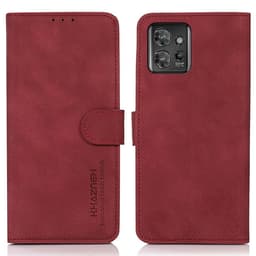 SKALO Motorola ThinkPhone 5G KHAZNEH Plånboksfodral i PU-Läder - Röd