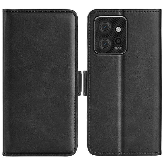 SKALO Motorola ThinkPhone 5G Premium Wallet Lompakkokotelo - Musta