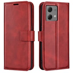 SKALO Motorola Moto G84 5G Premium Wallet Flip Cover - Rød
