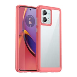 SKALO Motorola Moto G84 5G Väri Puskurin Suojakuori - Punainen