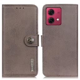 KHAZNEH Motorola Moto G84 Lommebok-deksel - Khaki
