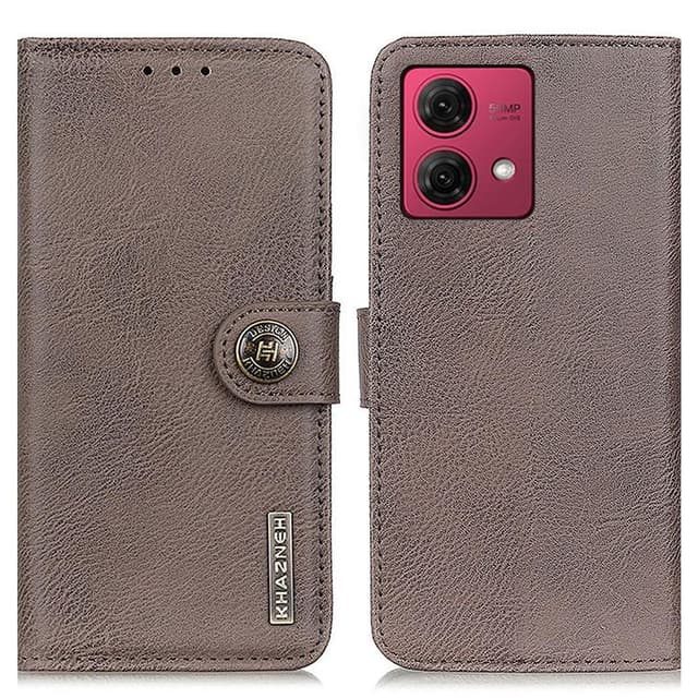 KHAZNEH Motorola Moto G84 Plånboksfodral - Khaki