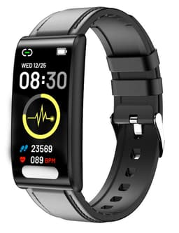 INF Aktivitetsarmbånd med EKG puls, blodsukker, blodtryk, søvn/stress Sort