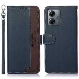 Motorola Moto G14 KHAZNEH Plånboksfodral - Blå/Brun