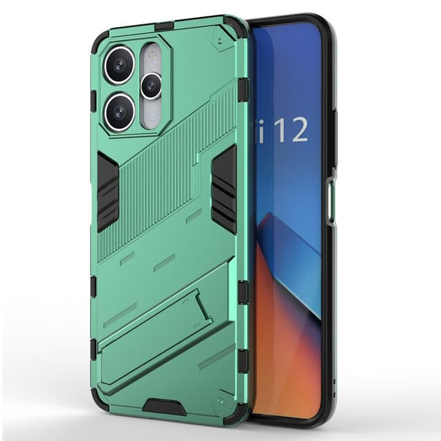 SKALO Xiaomi Redmi 12 4G/5G Armor Hybrid BIBERCAS Skal - Grön