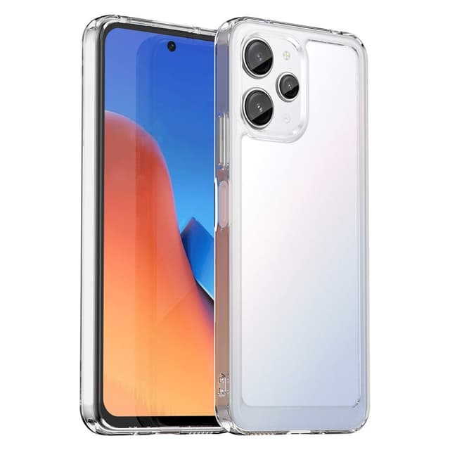 SKALO Xiaomi Redmi 12 4G/5G Transparent TPU Metalknappar Skal - Transparent