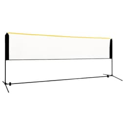 vidaXL Justerbart badmintonnät 400x103x94-158 cm metall