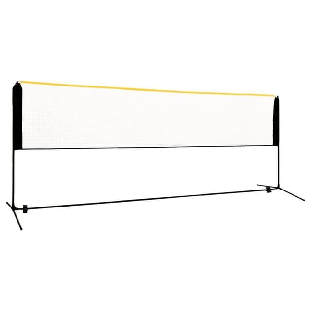 vidaXL Justerbart badmintonnät 400x103x94-158 cm metall