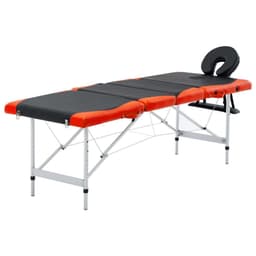 vidaXL Hopfällbar massagebänk 4 sektioner aluminium