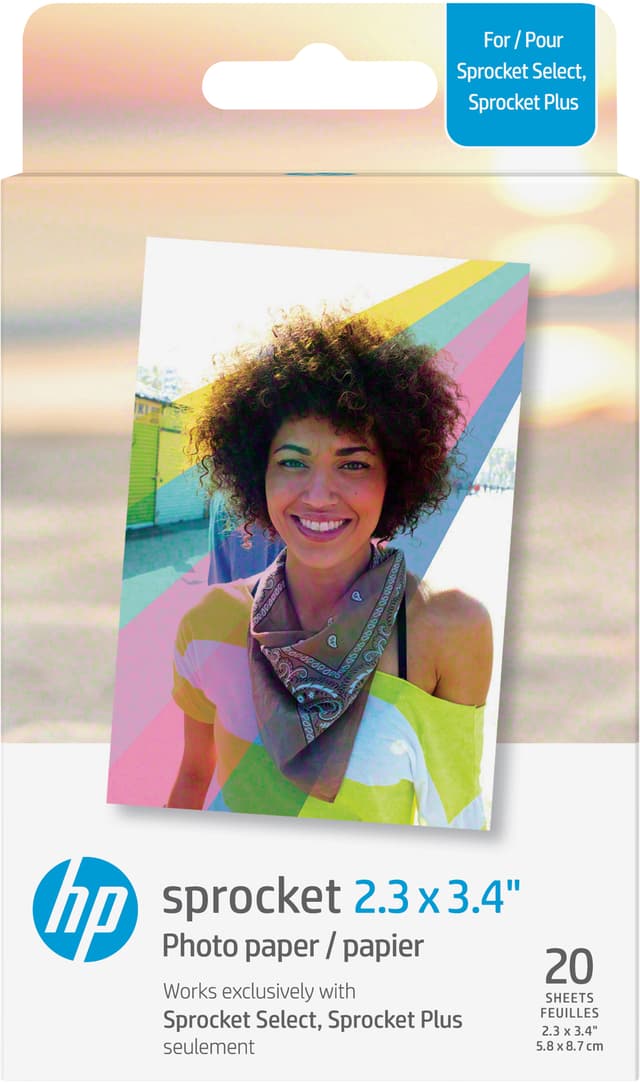 HP Paper Sprocket Select 2x3,4 polaroidfilm (20-pakning)