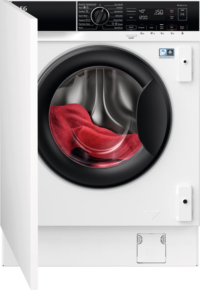 AEG Serie 8000 Kombineret Vaskemaskine/Tørretumbler L8WBI864T3 (8/4kg)