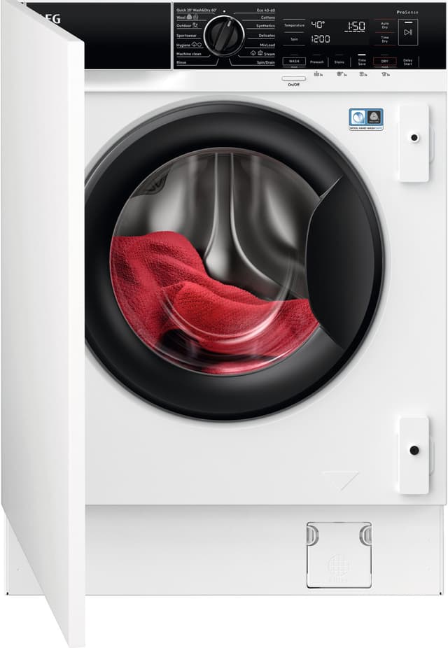 AEG Serie 7000 Tvätt/Tork L7WBI864T4 (8/4kg integrerad)