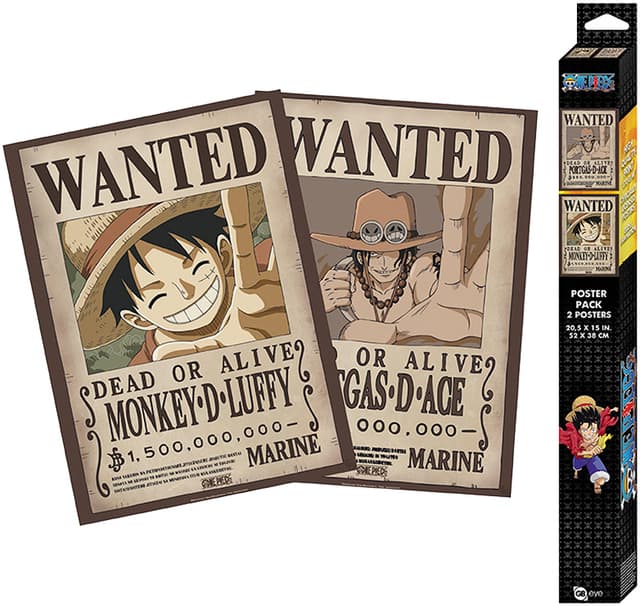GB eye One Piece Luffy and Ace plakater (2 stk.)
