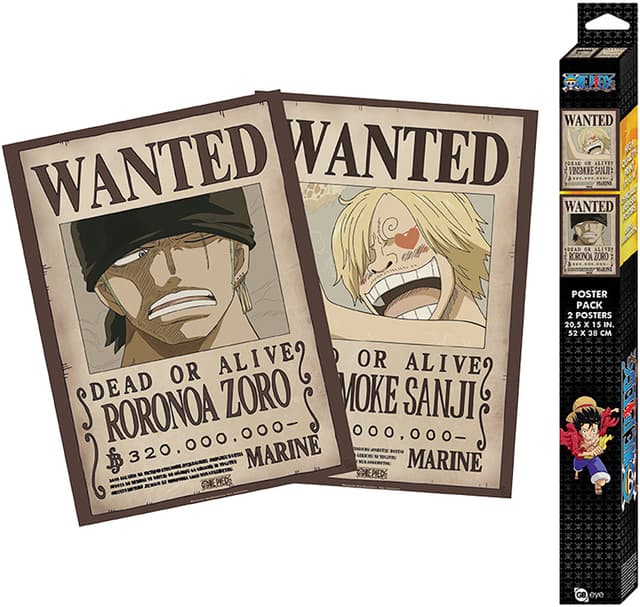 GB eye One Piece Zoro and Sanji plakater (2 stk.)